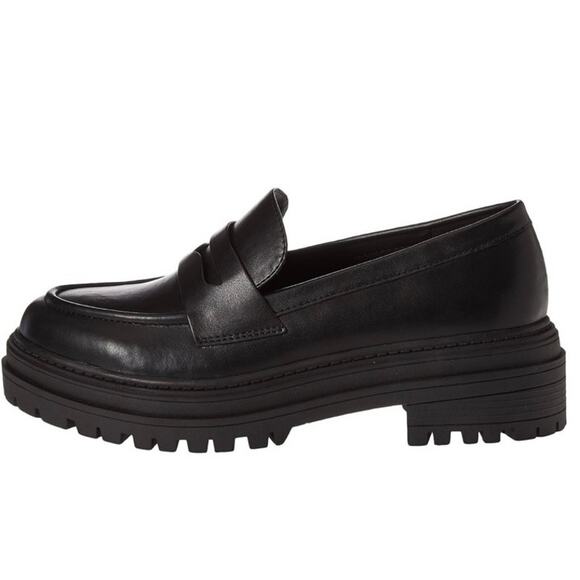 NWT The Drop Women's Ryan Lug Sole Slip On Penny Loafer Black 9 Preppy Boho New - Picture 8 of 9